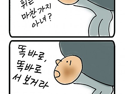 똑바로 서 보거라